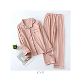 パジャマ レディース 綿100％ 長袖 前開き 通販 ルームウェア 部屋着 春夏 ナイトウェア ルームウエア ナイトウエア 上下セット コットン100 やわらか ゆったり かわいい 長ズボン