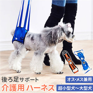 ハーネス 犬 介護 後ろ足 通販 介護用ハーネス 補助 後足用 小型犬 中型犬 大型犬 シニア犬 老犬 リハビリ 胴輪 サポート 犬用品 歩行 ペット ペットグッズ 介護用品 老犬介護 障害 ケガ