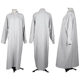 シャツワンピース 長袖 通販 レディース ワンピース ロングワンピース ワンピ マキシ丈 ロング カーディガン ストライプ 綿 マタニティ きれいめ ギフト 30代 40代 50代