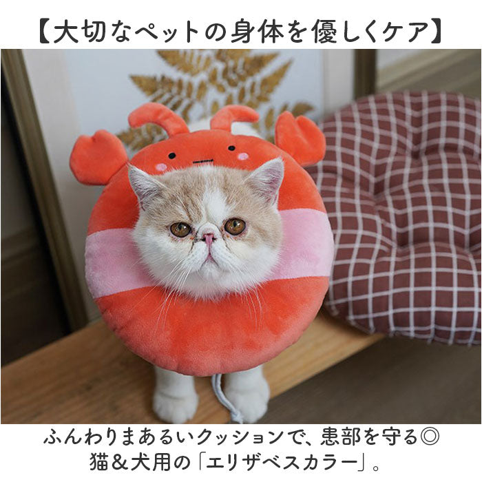 エリザベスカラー ソフト 猫用 犬用 通販 猫用エリザベスカラー 犬用エリザベスカラー クッション 柔らかい 術後ウェア 術後 ケア用品 傷舐め防止 引っ掻き防止 軽量 軽い ペット 犬 猫