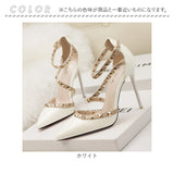 パンプス パーティーパンプス ハイヒール 通販 ストラップ ピンヒール レディース フォーマル 上品 きれいめ 結婚式 二次会 オフィス ビジネス 華やか おしゃれ オケージョン
