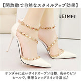 パンプス パーティーパンプス ハイヒール 通販 ストラップ ピンヒール レディース フォーマル 上品 きれいめ 結婚式 二次会 オフィス ビジネス 華やか おしゃれ オケージョン