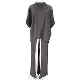 セットアップ レディース カジュアル 通販 ロングパンツ トップス ワイド パンツ 半袖 ロング丈 マキシ丈 上下セット ゆったり 体型カバー 上下 セット きれいめ 上品 シンプル 無地