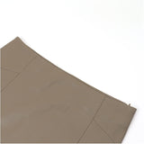 レザー タイトスカート ひざ丈 通販 レザースカート 膝丈 タイト スカート ミニ ボトムス スリット Iライン スリム PUレザー 柔らかい シンプル 無地 上品 きれいめ フォーマル 通勤 通学