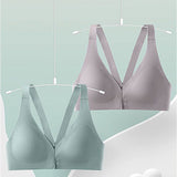 ナイトブラ ノンワイヤー フロントホック レディース 通販 ナイト ブラ ブラジャー ノンワイヤーブラ 前開きブラ 補正下着 ランジェリー 育乳ブラ 睡眠ブラ 下着 肌着 前開き シームレス