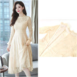 パーティードレス レディース ドレス 通販 ワンピース ワンピ フォーマルワンピ フォーマルワンピース 総レース レース フォーマル ひざ下 膝下 膝丈 シースルー 透け パーティー 結婚式