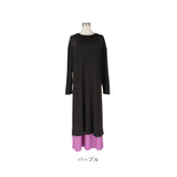 ワンピース セットアップ レディース 通販 ワンピ 2点セット 長袖 スカート ロング マキシ丈 ゆったり 体型カバー スリット 大きいサイズ 春 秋 冬 通勤着 かわいい 可愛い