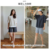 カットソー 七分袖 通販 Tシャツ トップス プルオーバー レディース クルーネック 綿 コットン コットンリネン 切り替え ナチュラル シンプル ラグランスリーブ 通勤 通学 カジュアル 春