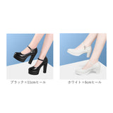 ハイヒール パンプス プラットフォームパンプス 通販 太ヒール おしゃれ ストラップ ヒール フォーマル 上品 結婚式 卒業式 セレモニー 厚底 チャンキーヒール 入学式 ビジネス オフィス