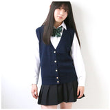 スクールベスト 前開き 通販 ベスト スクール 制服 チョッキ 前あき ニット 女子 女の子 高校生 中学生 学生 前ボタン 通学 通勤 シンプル 無地 洗える スクールニット Vネック