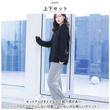 カップ付き ルームウェア レディース 上下セット 長袖 通販 パジャマ 部屋着 ナイトウェア 寝間着 ロングパンツ Tシャツ セットアップ 上下 セット 無地 柔らか ゆったり 綿100％ 秋 冬