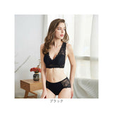 ブラジャー ショーツ セット ノンワイヤー 通販 ブラ パンツ パンティ レースブラジャー ノンワイヤーブラ ランジェリー 下着 インナー インナーウェア レース 総レース パッド 3D 立体