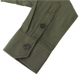 ミリタリーシャツ 長袖 メンズ 通販 長袖シャツ ワークシャツ シャツ カジュアルシャツ メンズシャツ トップス かっこいい シンプル 普段着 作業服 無地 長そで コットンシャツ