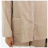 パジャマ ガーゼ レディース 長袖 通販 二重ガーゼパジャマ 綿100% コットン 上下セット 長ズボン 秋 冬 春 ルームウェア 部屋着 ダブルガーゼ ふんわり 柔らかい 前開き ボタン 襟なし