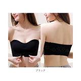 ストラップレスブラ ずれない 通販 ブラジャー ストラップレス ホック 紐なしブラ チューブトップ シンプル ノンワイヤー オフショルダー 肩紐付き おしゃれ ダンス フラダンス