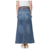 デニムスカート ロング 通販 ロングスカート デニム スカート レディース 秋冬 春 オールシーズン マキシ丈 マキシ Aライン フレア 20代 30代 40代 50代 60代 カジュアル ナチュラル 無地