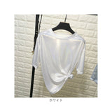 ラメTシャツ 半袖 ダンス衣装 通販 ラメtシャツ tシャツ Tシャツ レディースTシャツ レディースtシャツ 衣装 カットソー ラメ きらきら クルーネック トップス レディース ダンス