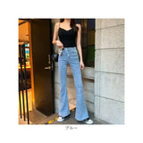 デニムパンツ フレアパンツ レディース 通販 ブーツカット ジーンズ ロングパンツ パンツ ズボン 長ズボン レディースパンツ デニム フレア ロング ロング丈 ポケット オールシーズン