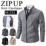 ニット カーディガン ジップアップ 通販 セーター 長袖ニット ニットカーディガン ニットジャケット ジャケット 羽織り 羽織 ハイネック 厚手 スタンドカラー タートルネック カジュアル