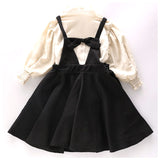 子供 服 女の子 セットアップ 通販 ジャンパースカート スカート ブラウス シャツ サロペットスカート 上下セット エレガント フォーマル リボン 蝶結び フレア トップス 子供服 子供 服