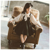 子供 服 女の子 セットアップ 通販 ジャンパースカート スカート ブラウス シャツ サロペットスカート 上下セット エレガント フォーマル リボン 蝶結び フレア トップス 子供服 子供 服