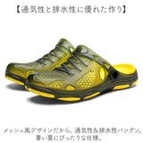 サンダル スリッポン メンズ 通販 サボ サマーサンダル スポーツサンダル メンズサンダル 夏サンダル シューズ 靴 メッシュ 水陸両用 カジュアル すべり止め 滑り止め アウトドア