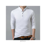 ヘンリーネック 長袖 通販 Tシャツ カットソー ロングTシャツ メンズ カジュアル シンプル ロングスリープTシャツ 通気性 快適 カジュアルシャツ 無地 おしゃれ オシャレ コットン