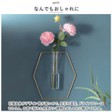 花瓶 一輪挿し 壁掛け 通販 フラワーベース かびん 花器 ガラス 試験管 おしゃれ かわいい ワイヤーフレーム 壁かけ ナチュラル シンプル ゴールド リビング ダイニング 寝室 玄関