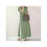 ワンピース セットアップ 半袖 ロング レディース 通販 マキシワンピース ロング丈 プリーツスカート ロングワンピース ワンピ vネック 体型カバー カジュアル 2点セット ゆったり 通気性