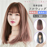 ウイッグ ロング ストレート 通販 ウィッグ フルウィッグ ストレート ロングヘア 前髪 レディース かつら 女性 グラデーション コスプレ 大人 耳かけ 医療用ウィッグ 医療用 ファッション