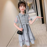 ワンピース 女の子 フォーマル 半袖 通販 フォーマルワンピース フォーマルワンピ ワンピ 子供服 子ども服 Aラインスカート チュール Aライン スカート チェック柄 キッズ 子供 こども