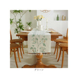 テーブルランナー オシャレ 通販 テーブルセンタークロス おしゃれ テーブルマット センター ベッドランナー テーブル 机 食卓 マット クロス 装飾 飾り 防汚 防塵 刺繍 タッセル リーフ