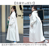 レインコート レディース リュック対応 ロング 通販 レインウェア レインウエア 雨靴 雨具 合羽 かっぱ カッパ レインポンチョ リュック ロング丈 前開き 着脱簡単 完全防水 防水