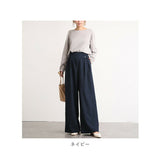 ワイドパンツ レディース きれいめ 通販 タックパンツ フレアパンツ ガウチョパンツ ワイド パンツ ロング タック カジュアル 無地 大きいサイズ 体型カバー ゆったり 秋 冬 ボトムス