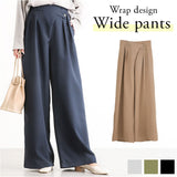 ワイドパンツ レディース きれいめ 通販 タックパンツ フレアパンツ ガウチョパンツ ワイド パンツ ロング タック カジュアル 無地 大きいサイズ 体型カバー ゆったり 秋 冬 ボトムス