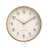 壁掛け時計 木製 アナログ シンプル 通販 ウッド 木 静音 壁掛け 壁掛 掛け時計 アナログ時計 時計 クロック ウォールクロック 北欧 モダン リビング 寝室 おしゃれ 音がしない