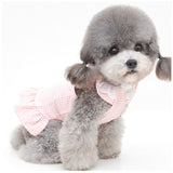 ペット 服 かわいい スカート フリル 通販 Tシャツ カットソー 服 犬 犬服 いぬ 犬の服 ルームウェア ペット服 レース 袖なし ノースリーブ イヌ カジュアル 春 夏