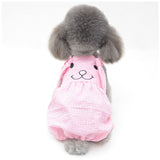 ペット 服 かわいい オーバーオール 通販 犬 服 犬服 いぬ 犬の服 ルームウェア ペット服 刺繍 袖なし ノースリーブ イヌ カジュアル 春 夏