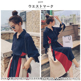 ワンピース 秋冬 きれいめ 通販 長袖 女性 レディース ひざ下丈ワンピ 春 秋 冬 かわいい 可愛い 体型カバー vネック 襟付き おしゃれ ワンピ オフィス 通勤 ゆったり 上品 カジュアル