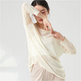 ドロップショルダー ドルマン トップス 長袖 通販 カットソー レッスン着 羽織り 羽織 レイヤード 重ね着 ドルマンスリーブ シースルー シアー 薄手 薄い ゆったり かわいい レッスン