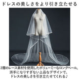 ベール ウエディング 通販 ロングベール ウェディングベール 結婚式 ブライダル ヘッドドレス ロング コーム付き ヘッドアクセサリー ヘアーアクセサリー かわいい 可愛い シンプル