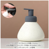 ソープディスペンサー 泡 通販 ソープボトル 陶器 ハンドソープ 泡 ボトル 詰め替え容器 泡ソープ 石鹸 セラミック 大容量 コンパクト 手動 洗面台 トイレ キッチン かわいい 可愛い