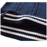 ベスト 制服 スクールベスト 通販 ニット セーター 学生服 V ネック ライン入り ストライプ 中学生 高校生 男女兼用 ガールズ ボーイズ 学生 スクール 通学 かわいい