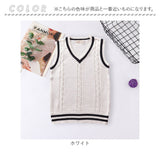 ベスト 制服 スクールベスト 通販 ニット セーター 学生服 V ネック ライン入り ストライプ 中学生 高校生 男女兼用 ガールズ ボーイズ 学生 スクール 通学 かわいい