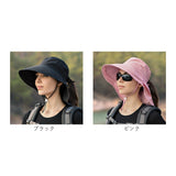 サファリハット レディース 通販 アドベンチャーハット ブーニーハット アウトドアハット 日除け帽子 日よけ帽子 つば広帽子 帽子 つば広 ハット ツバ広 紐付き たれ付き 無地 シンプル