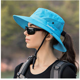 サファリハット レディース 通販 アドベンチャーハット ブーニーハット アウトドアハット 日よけ帽子 日除け帽子 つば広帽子 帽子 つば広 ハット ツバ広 紐付き 無地 シンプル 登山