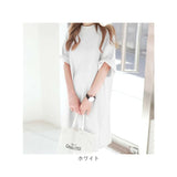 Tシャツ レディース 通販 半袖 ゆったり 丈長め ロング丈 無地 ロンt 半そで 大きいサイズ シンプル 大きめ トップス おしゃれ カジュアル 春夏 ルームウエア 体型カバー プルオーバー