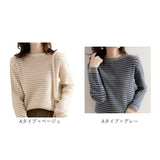 ニットセーター レディース 通販 ニット トップス セーター 薄手 プルオーバー 長袖 カットソー あったか 保温性 放湿性 軽い 柔らかい もっちり ナチュラル シンプル きれいめ 重ね着