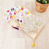 扇子 通販 花柄 フラワー扇子 せんす フラワー ボックス入り お洒落 タッセル付き 暑さ対策 涼しい かわいい 可愛い レディース 女性 ギフトボックス 収納袋 華やか 上品 夏祭り 浴衣
