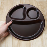 ランチプレート 仕切り 皿 通販 日本製 食洗器対応 電子レンジ対応 ラウンド プレート 丸皿 まる まるいプレート オシャレ おしゃれ かわいい 可愛い ワンプレート シンプル カフェ 食器